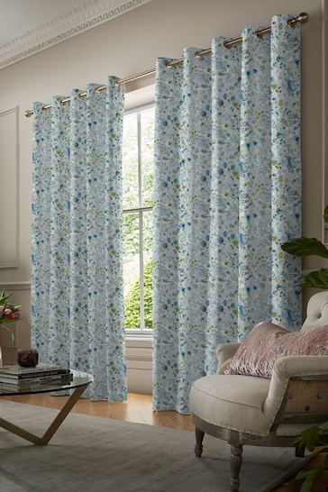 Voyage Pacific Blue Sprinkles Made to Measure Curtains