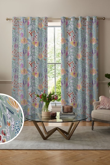 Voyage Egg Blue Masina Made to Measure Curtains