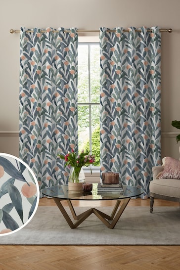 Voyage Mineral Blue Enso Made to Measure Curtains