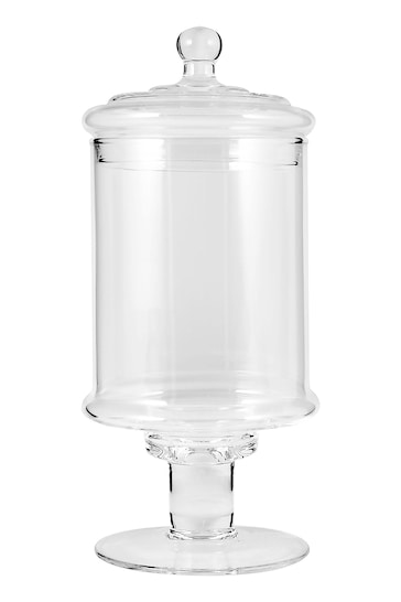 Pacific Verona Clear Glass Large Decorative Jar with Lid