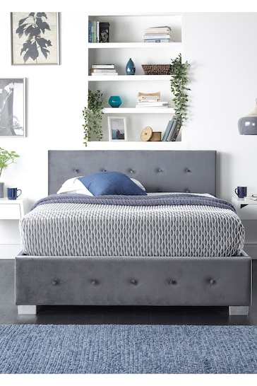 Aspire Furniture Silver Side Lift Opening Storage Ottoman Bed