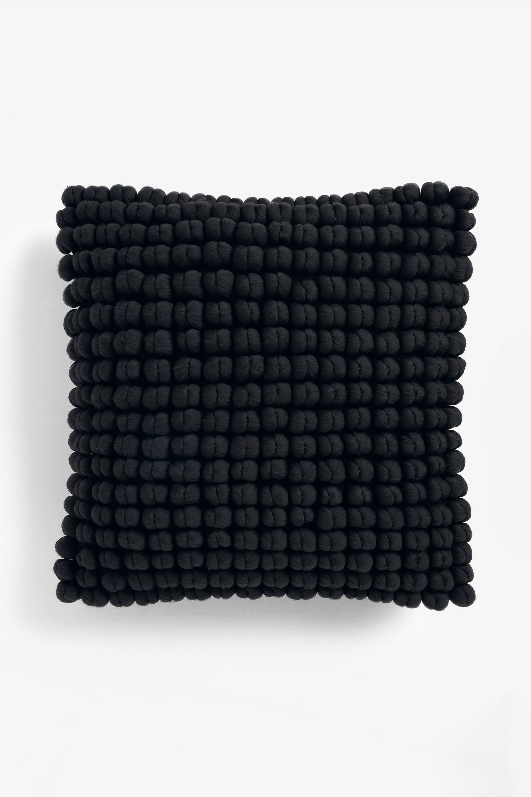 Buy Black 43 x 43cm Global Bobble 100 Cotton Cushion from the Next UK online shop