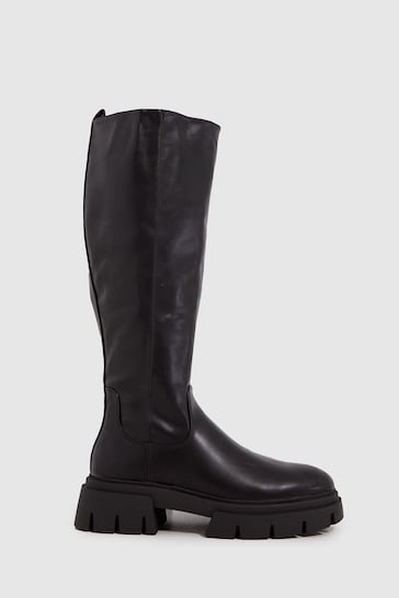 Schuh Dara Chunky Pull On Knee Boots