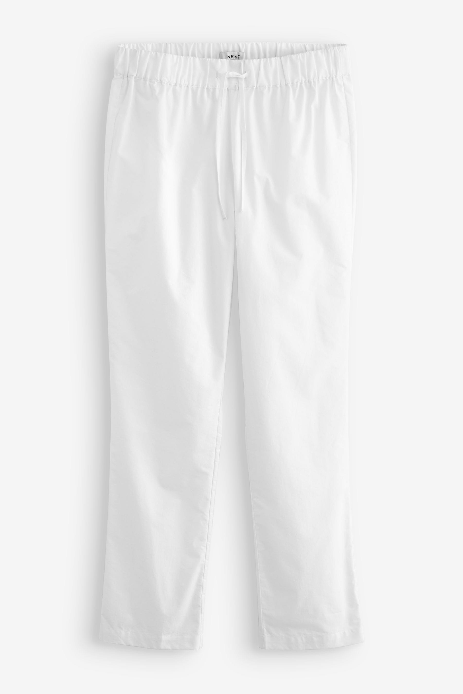 White sales cotton pants