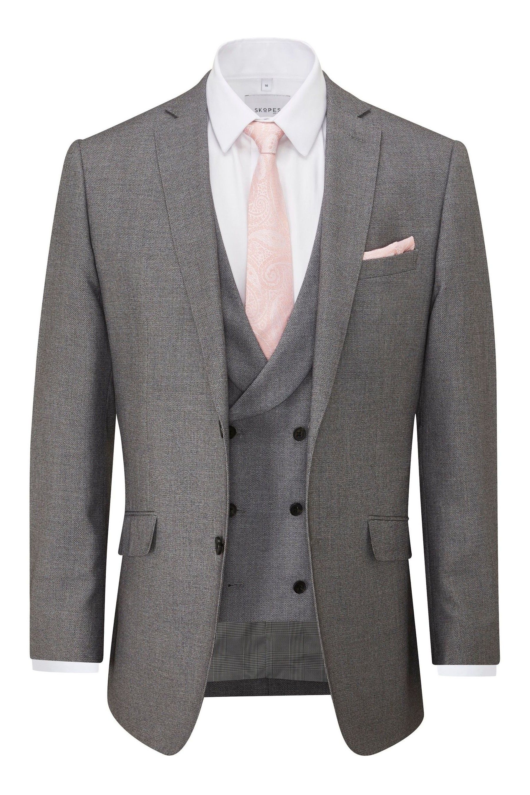 Silver grey wedding jacket sale
