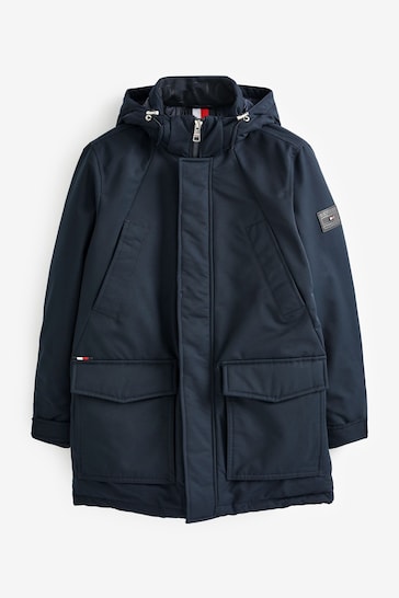 Tommy Hilfiger Blue Rockie Down Parka Jacket