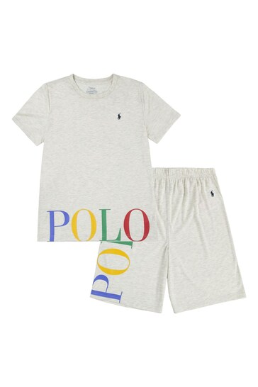 Polo Ralph Lauren Logo T-Shirt And Shorts Pyjamas