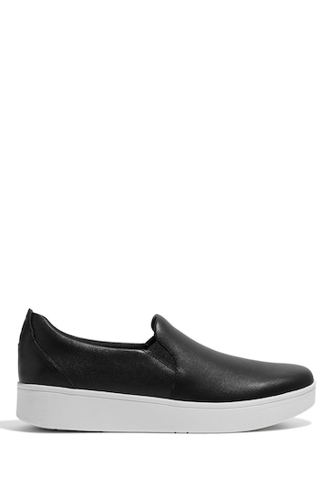FitFlop Rally Leather Slip-On Skate Trainers