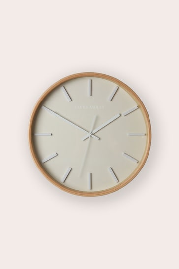 Laura Ashley Grey Mounton Wooden Clock