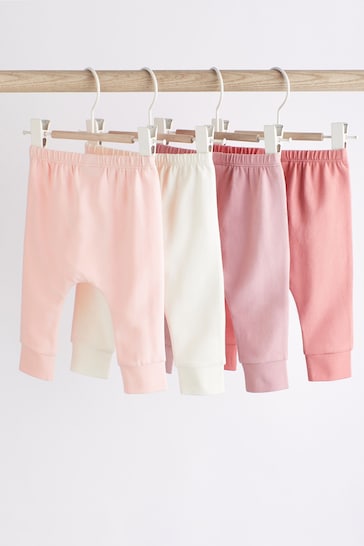 Pink Baby Leggings 4 Pack (0mths-2yrs)