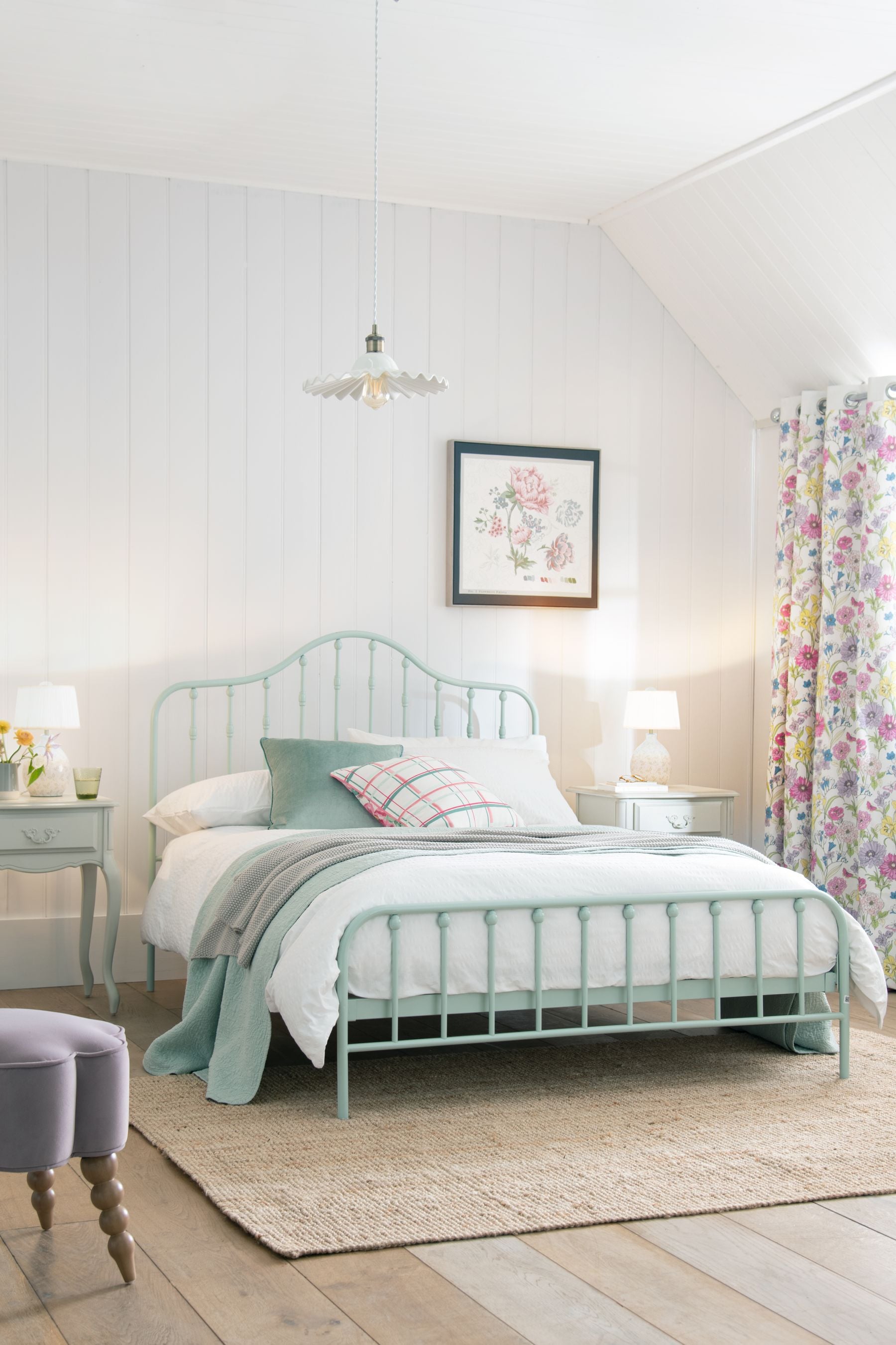 Laura ashley single top metal bed frame
