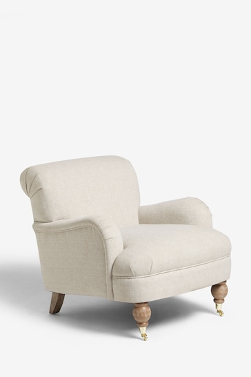 Tweedy Plain Light Natural Lilly Accent Chair