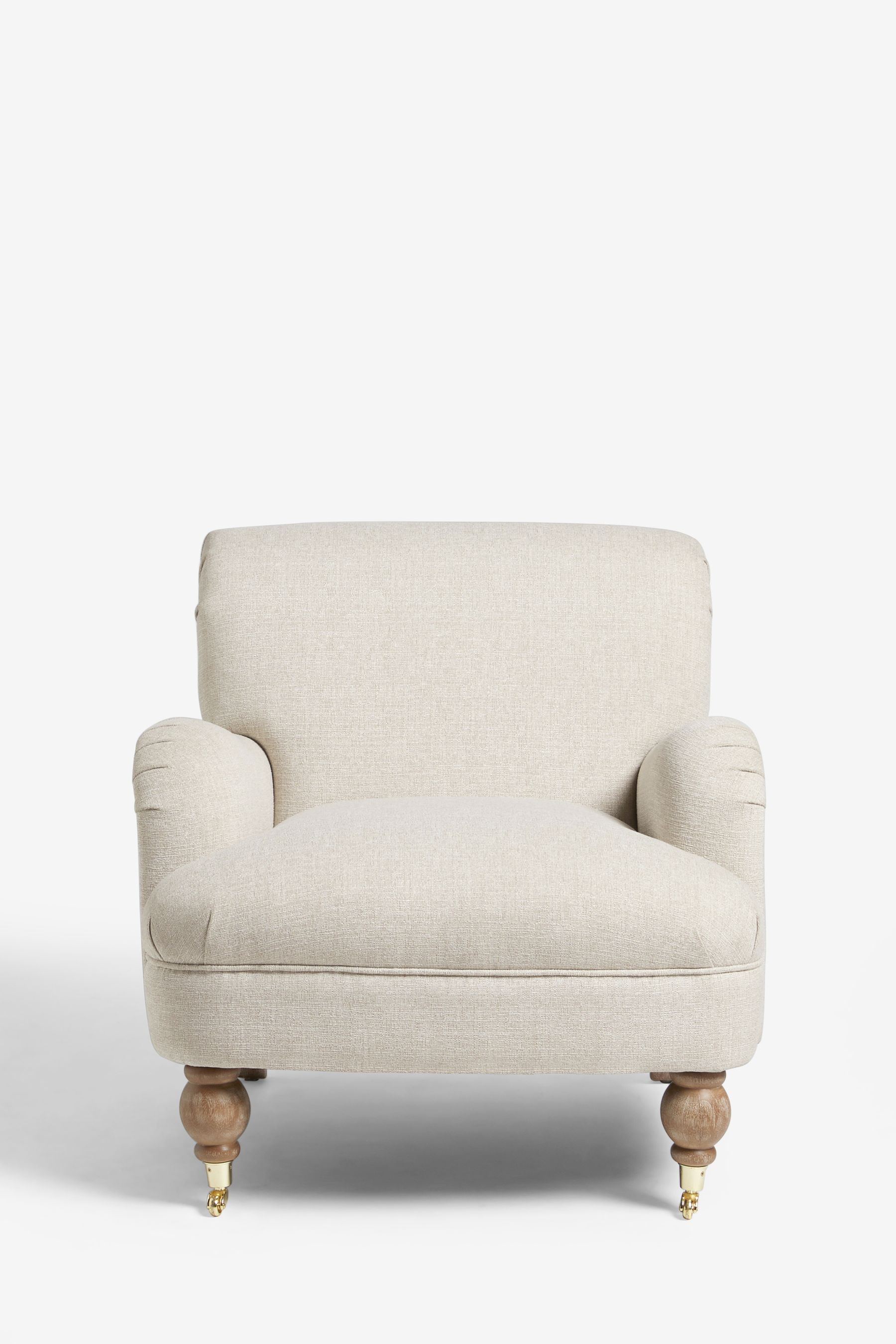 Buy Tweedy Plain Light Natural Lilly Accent Chair from the Next UK