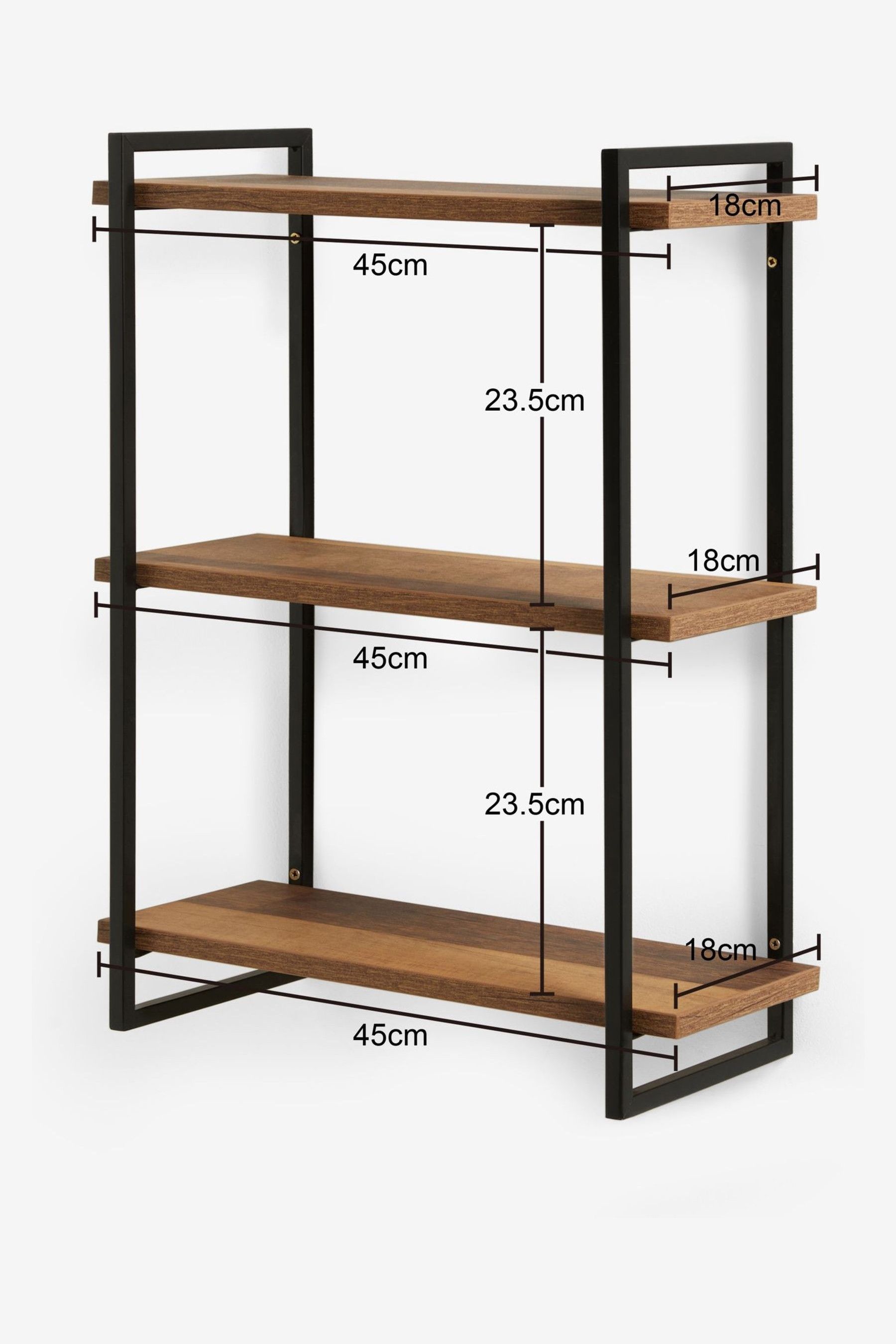 3 tier floating deals shelves