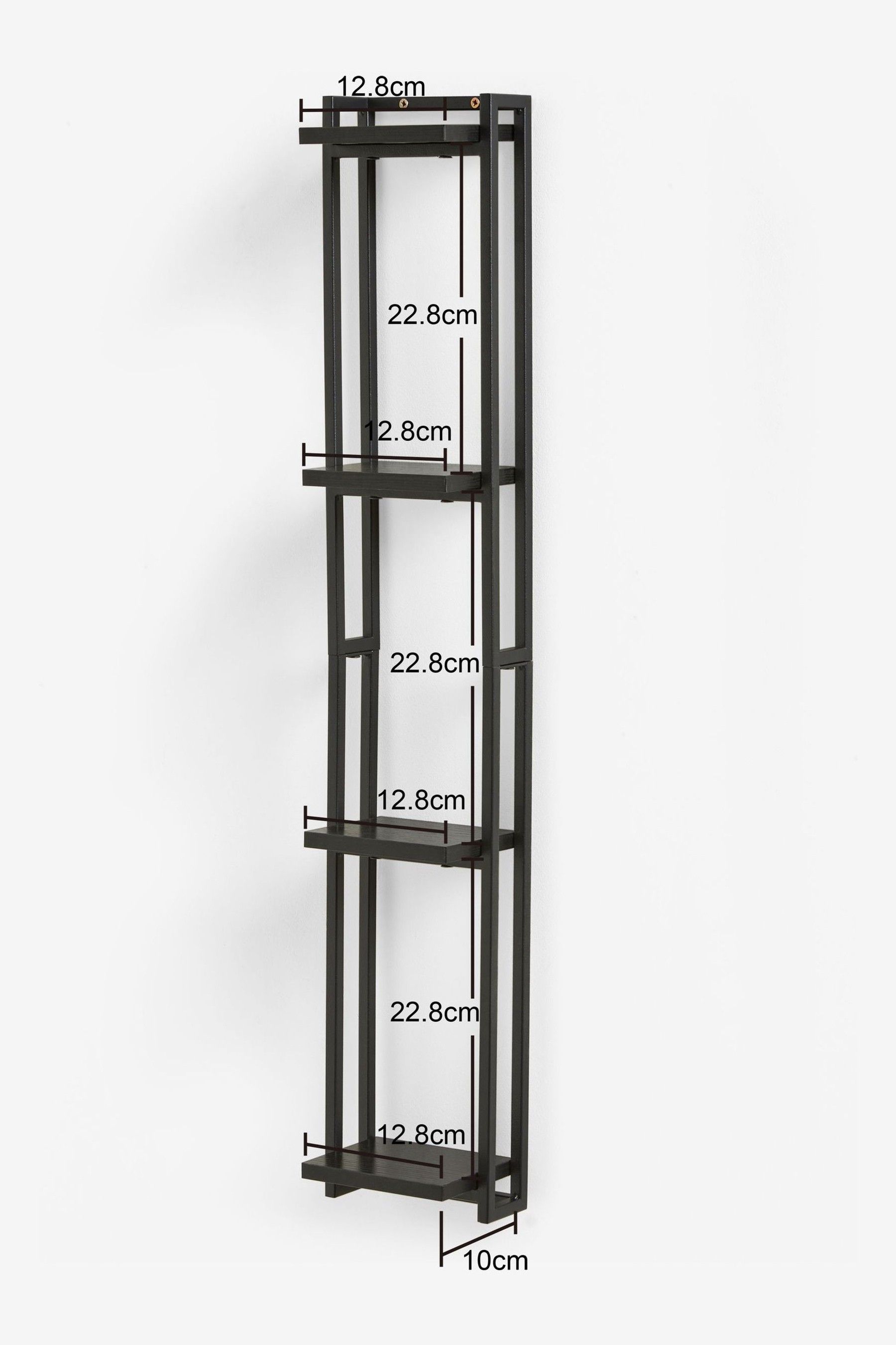 Next black best sale shelving unit