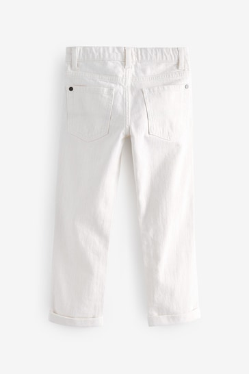 Natural Ecru Regular Fit Cotton Rich Stretch Jeans (3-17yrs)
