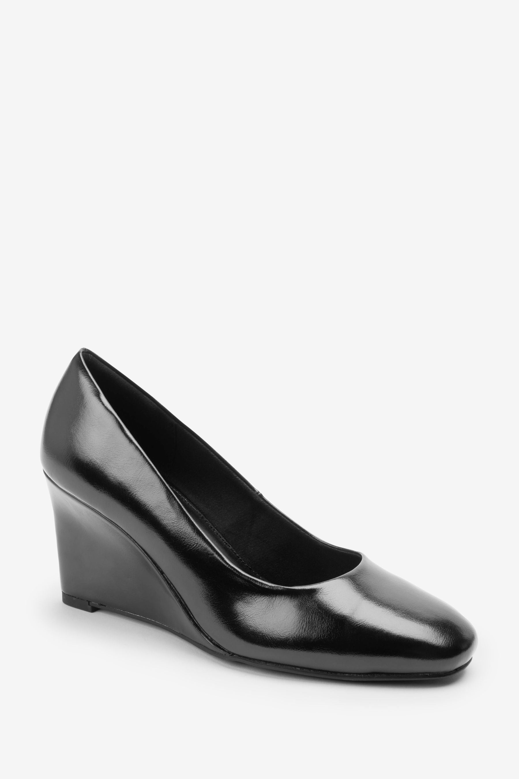 Buy Black Forever Comfort Round Toe Wedges from the Next UK