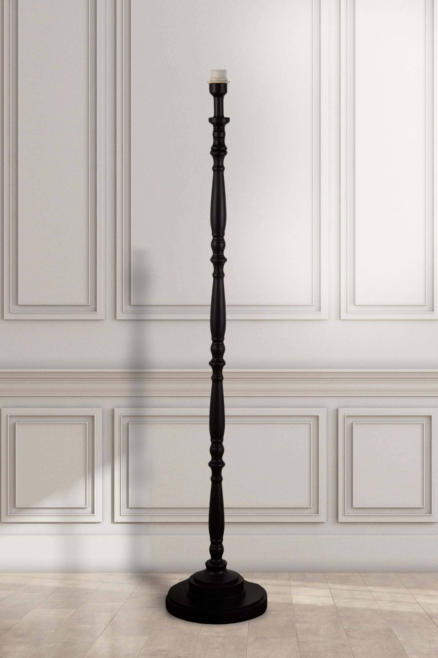 Black floor sales lamp base