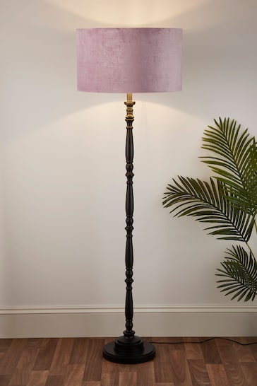 Searchlight Black Lumi Candlestick Floor Lamp Base