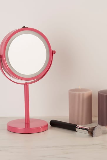 Searchlight Pink Margot Illuminated Mirror