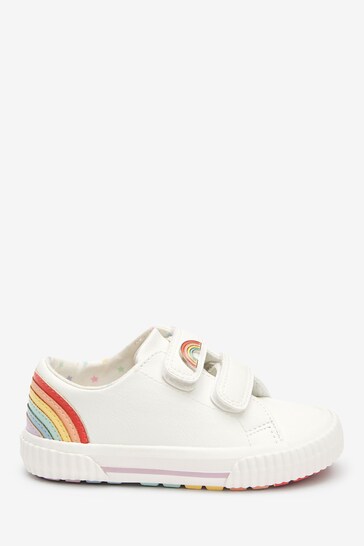 White Rainbow Wide Fit (G) Trainers