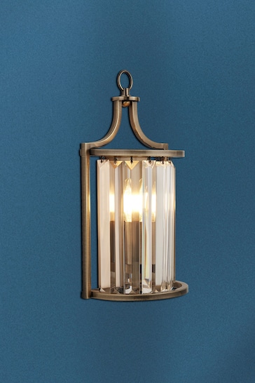 Searchlight Brass Hermione Antique Wall Light