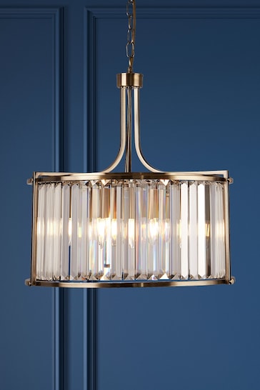 Searchlight Brass Hermione 5 Light Antique Ceiling Light