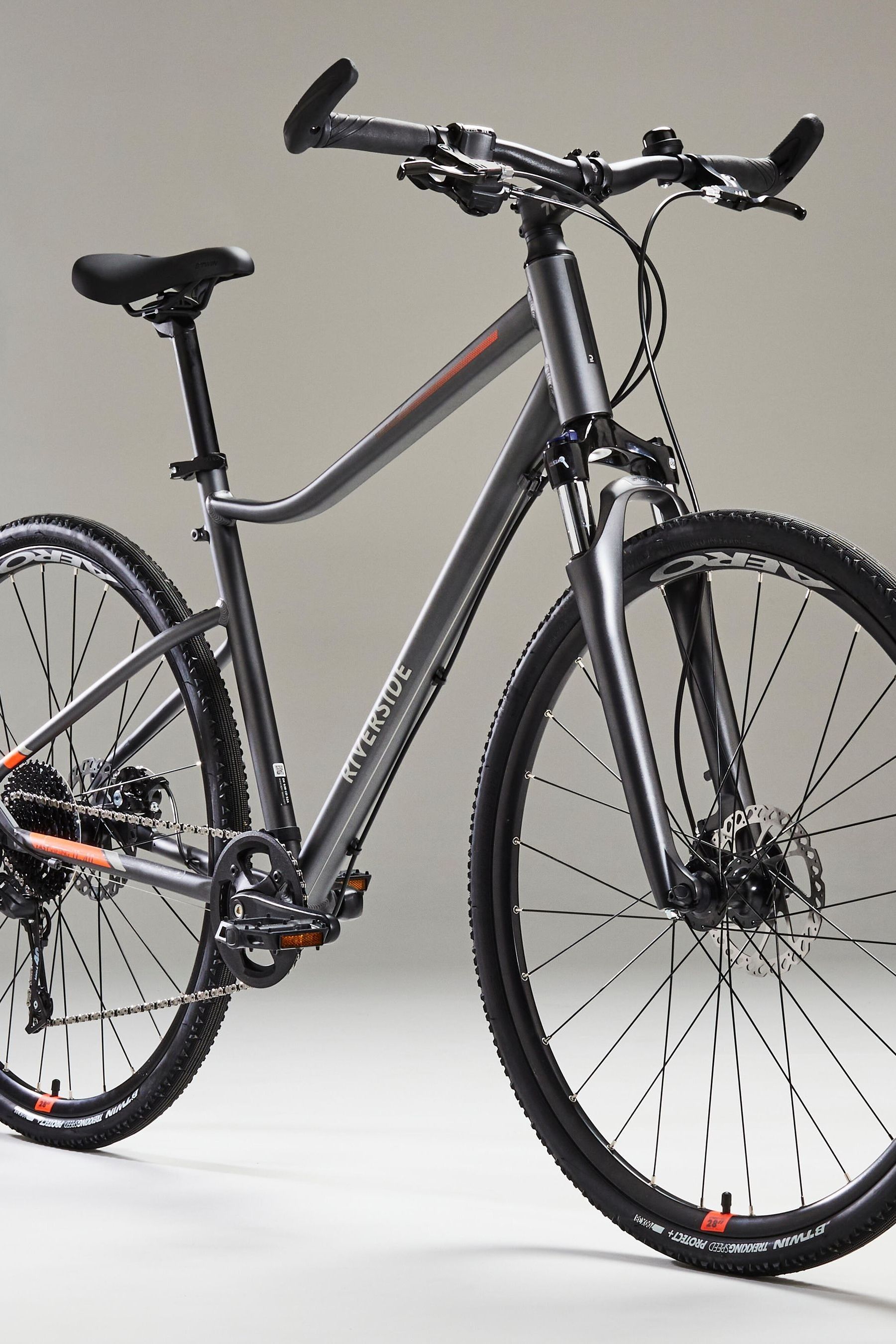 Buy Decathlon Grey Hybrid Bike Riverside 700 150 165 Cm from the Next UK online shop
