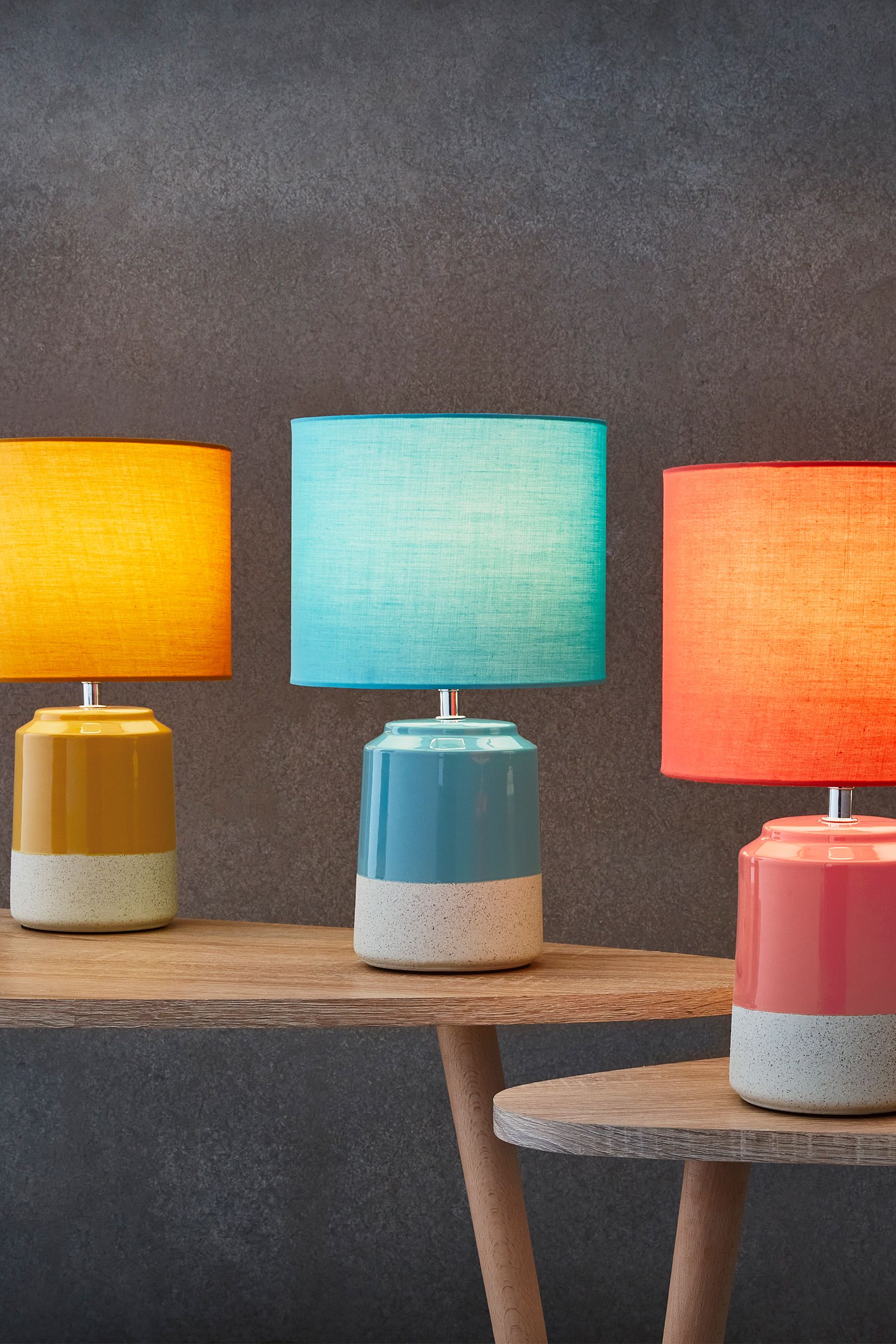 Buy Village At Home Blue Turquoise Pop Ceramic Table Lamp from the