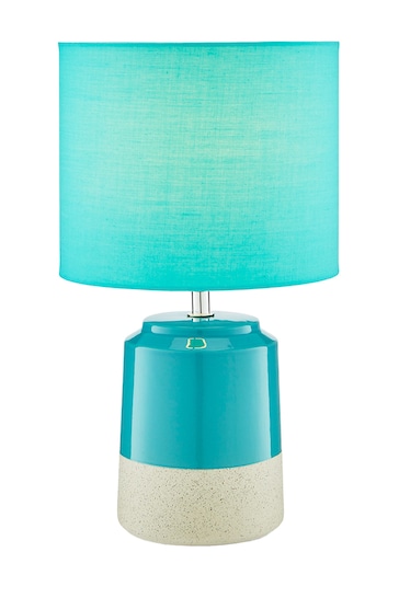 Village At Home Blue Turquoise Pop Ceramic Table Lamp