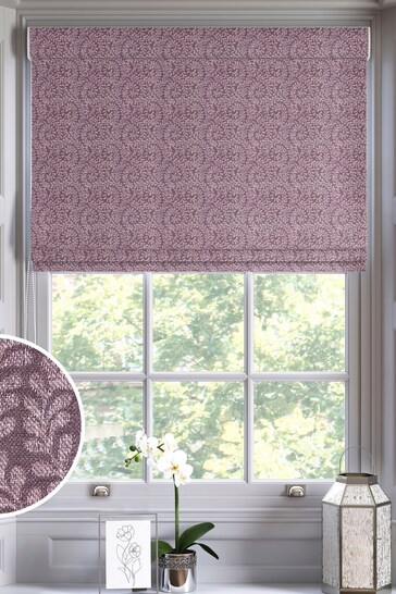 Purple Portia Made To Measure Roman Blind