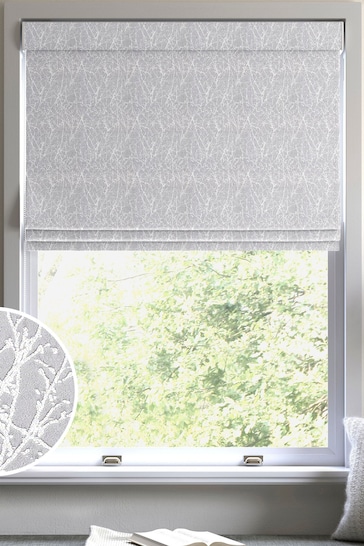 Grey Sidley Made To Measure Roman Blind