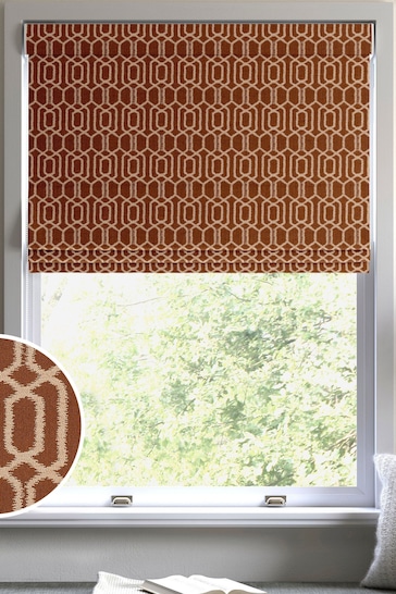 Orange Walter Made To Measure Roman Blind