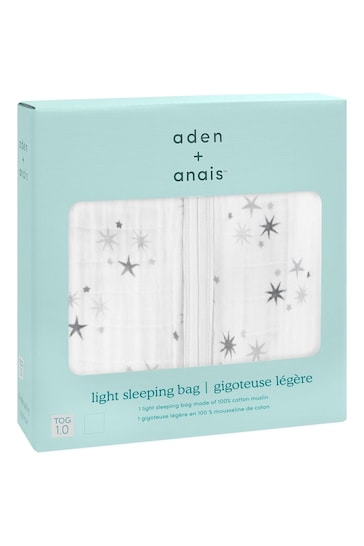 aden + anais™ Light Sleeping Bag 1.0 TOG Cotton Muslin Twinkle