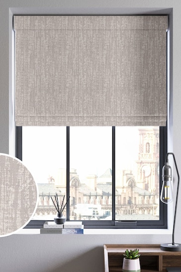 Silver Lenna Made To Measure Roman Blind