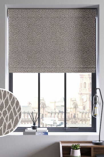 Grey Lulle Made To Measure Roman Blind