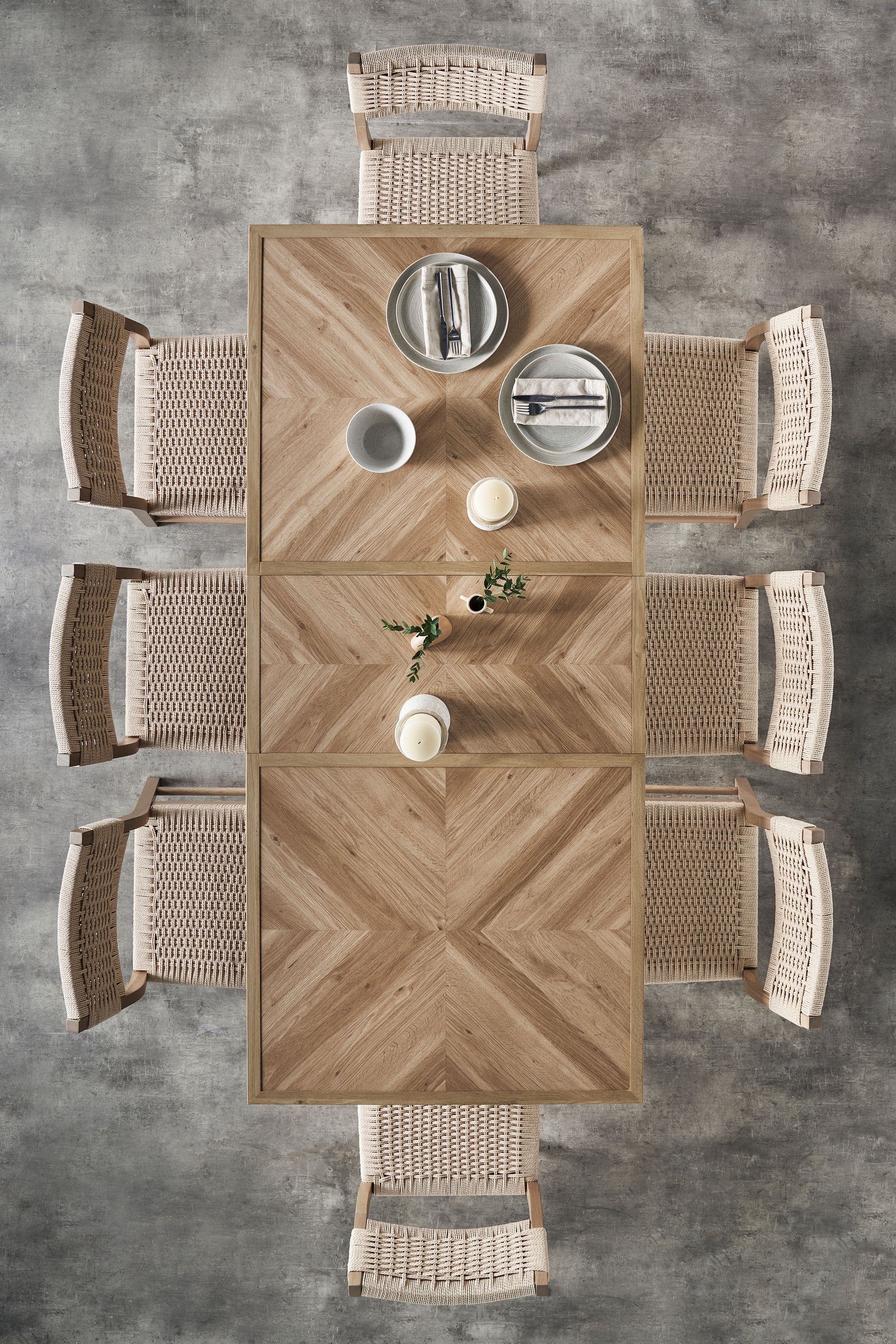 Buy Natural Oak Effect Hayford 6 to 8 Seater Extending Dining