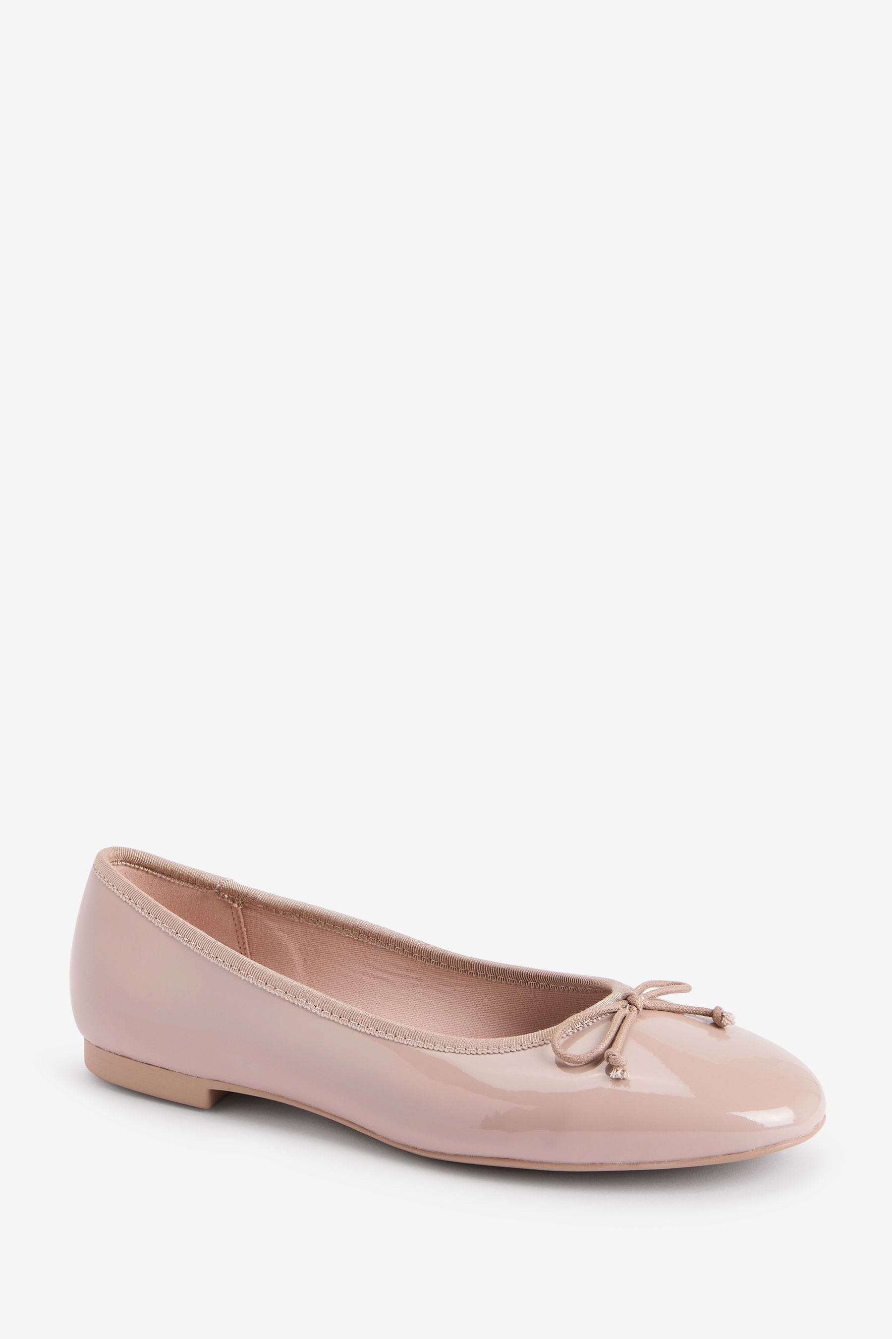 Buy Nude Pink Regular Wide Fit Forever Comfort Ballerinas Shoes