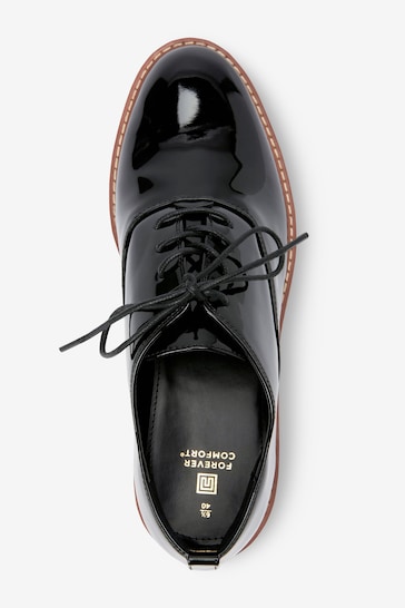 Buy Black Forever Comfort® Rand Detail Lace-Up Shoes from the Next UK  online shop