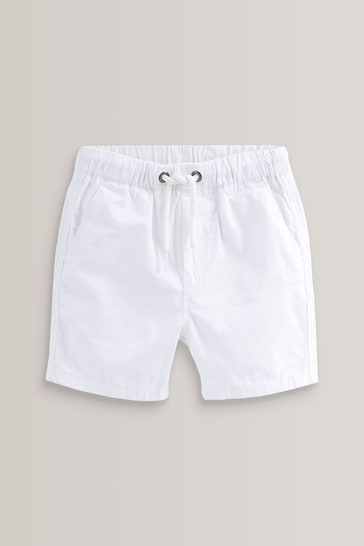 White Plain Pull-On Shorts (3mths-7yrs)