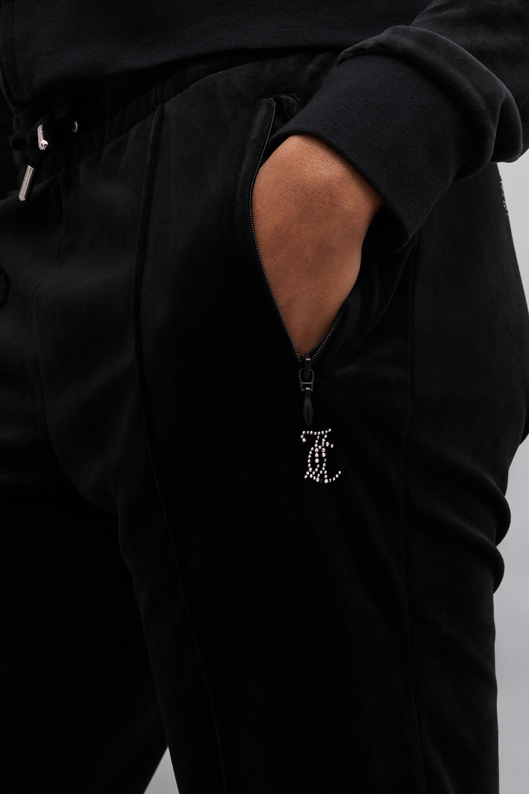 Juicy couture black tracksuit bottoms outlet