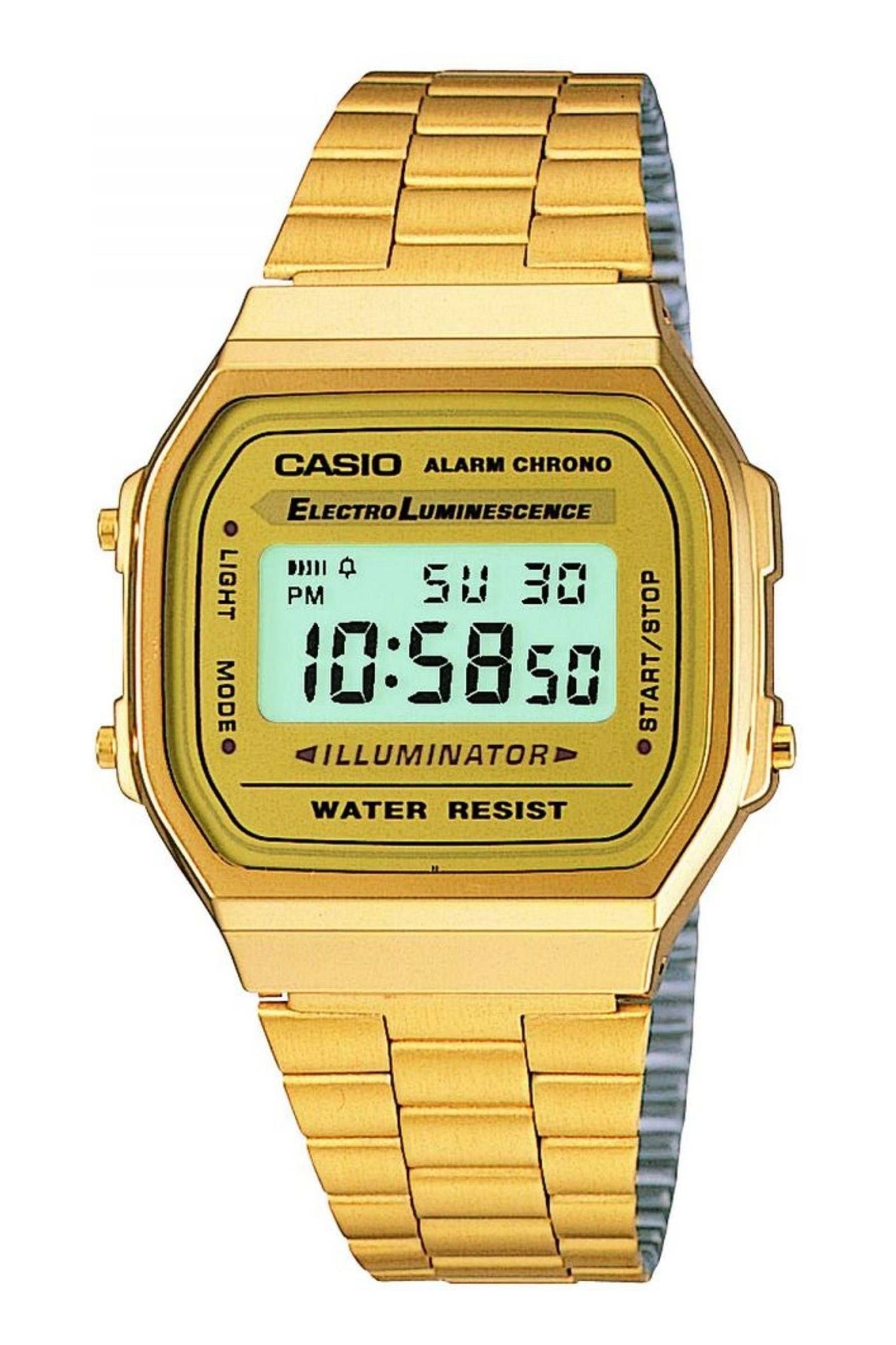 Buy Casio Classic Leisure Gold Plated Stainless Steel Quartz Chronograph Watch from the Next UK online shop