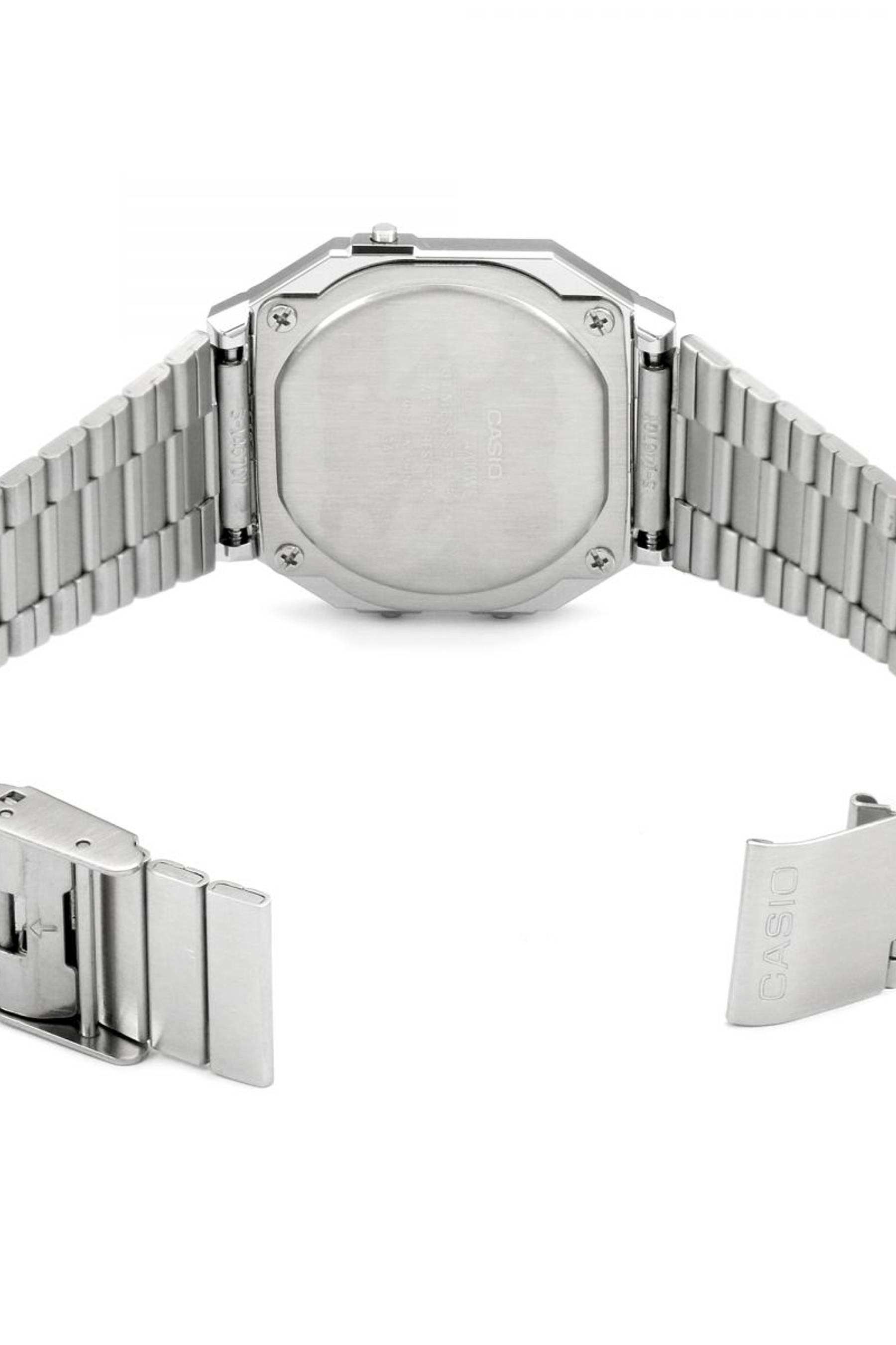 Buy Casio Collection Silver and LCD Stainless Steel Quartz