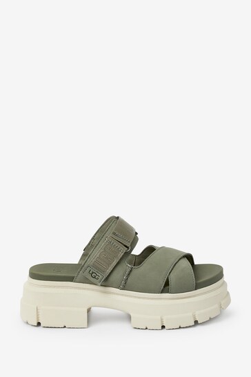 UGG Green Ashton Slide Sandals