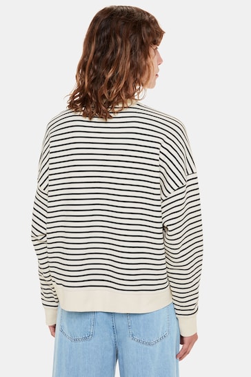 Whistles Stripe White Sweater