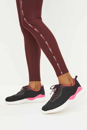 Black/Pink Active Gym Trainers