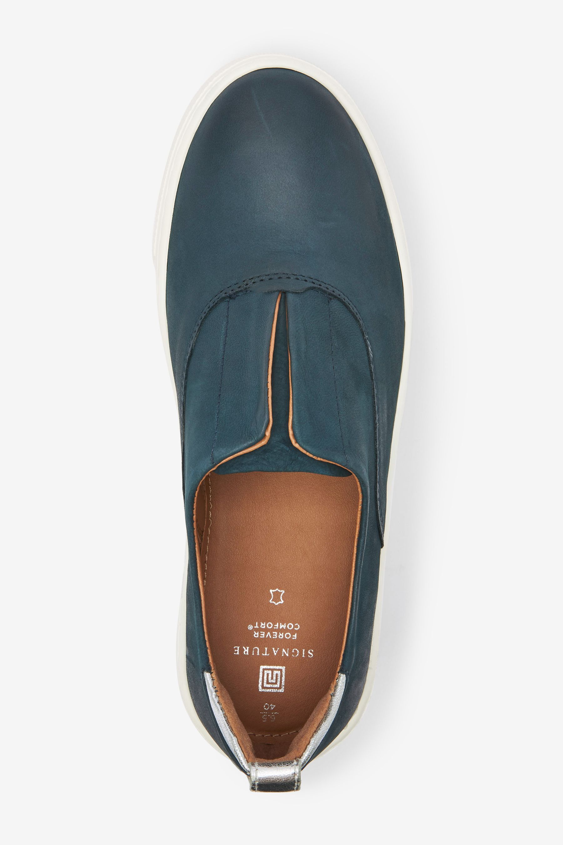 Teal slip discount on shoes