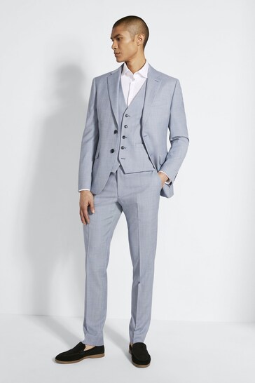 dkny summer blue suit