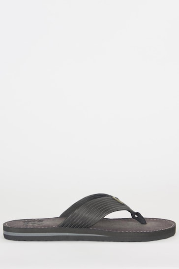 Barbour® Black Toeman Beach Sandals