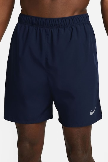 Nike Navy 7 Inch Challenger Dri-FIT 7 inch Brief-Lined Running Shorts